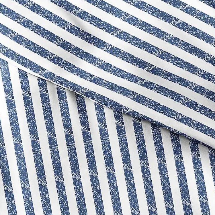 Kirklands Home Navy Rugged Stripe 2-pc. Twin Duvet Cover Set Best