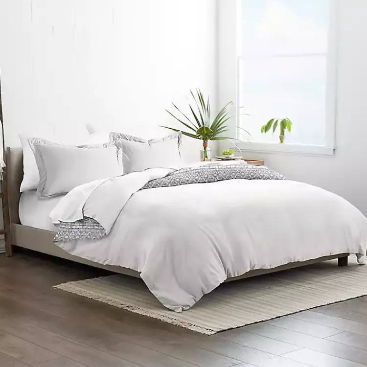 Kirklands Home Navy Rustic Modern 2-pc. Twin Duvet Cover Set New