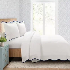 Kirklands Home Navy Scalloped Edge 3-pc. King Comforter Set Online