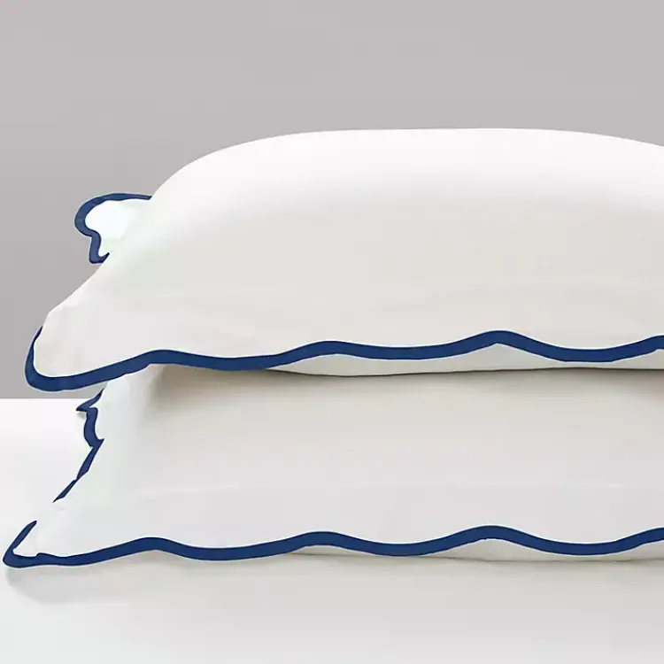 Kirklands Home Navy Scalloped Edge 3-pc. King Comforter Set Online