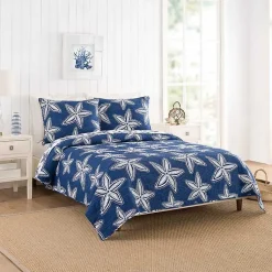 Kirklands Home Navy Sea Star 2-pc. Twin Quilt Set Online