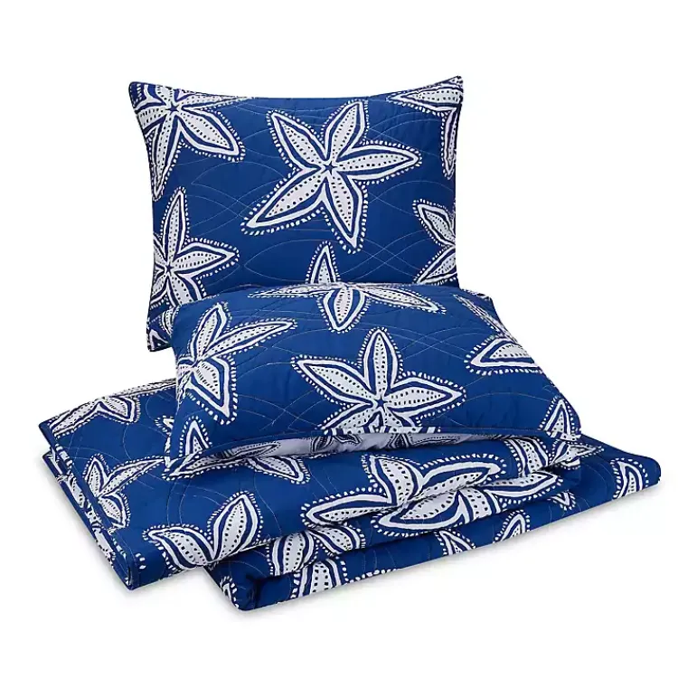 Kirklands Home Navy Sea Star 2-pc. Twin Quilt Set Online