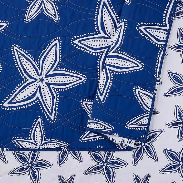 Kirklands Home Navy Sea Star 2-pc. Twin Quilt Set Online
