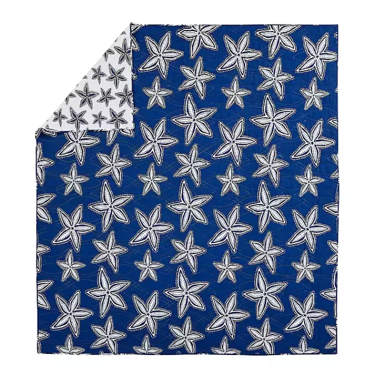 Kirklands Home Navy Sea Star 2-pc. Twin Quilt Set Online