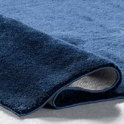 Kirklands Home Navy Shag Washable Area Rug, 6x9 Blue Outlet