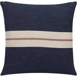 Pillows>Kirklands Home Navy Single Stripe Pillow Blue