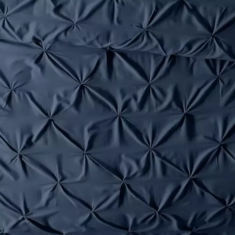 Kirklands Home Navy Soft Pinched 3-Pc. Queen Duvet Cover Set Blue Online