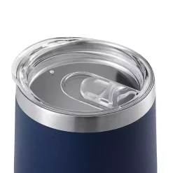 Kirklands Home Navy Stainless Steel Wine Tumbler Blue Hot