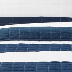 Kirklands Home Navy Stripe 3-pc. Full/Queen Quilt Set Online