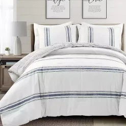 Kirklands Home Navy Stripe 3-pc. Full/Queen Comforter Set Discount