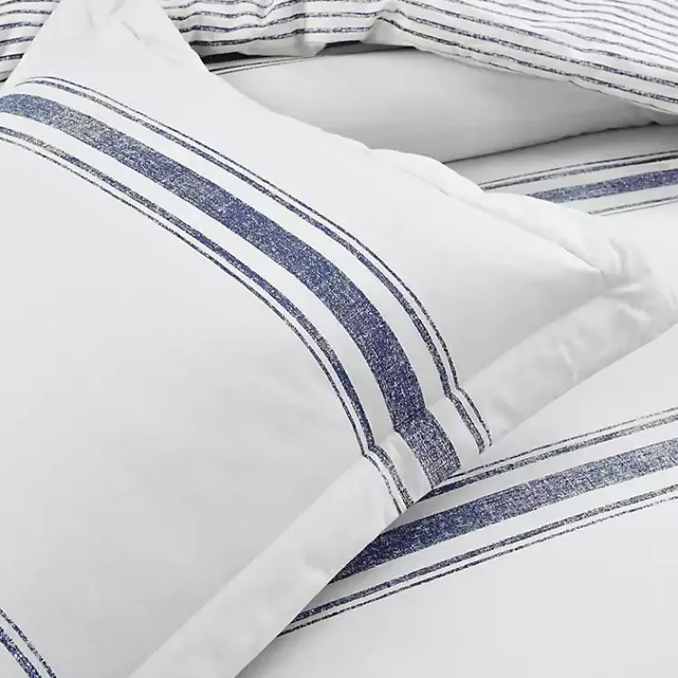 Kirklands Home Navy Stripe 3-pc. King Comforter Set Hot