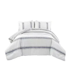 Kirklands Home Navy Stripe 3-pc. King Comforter Set Hot