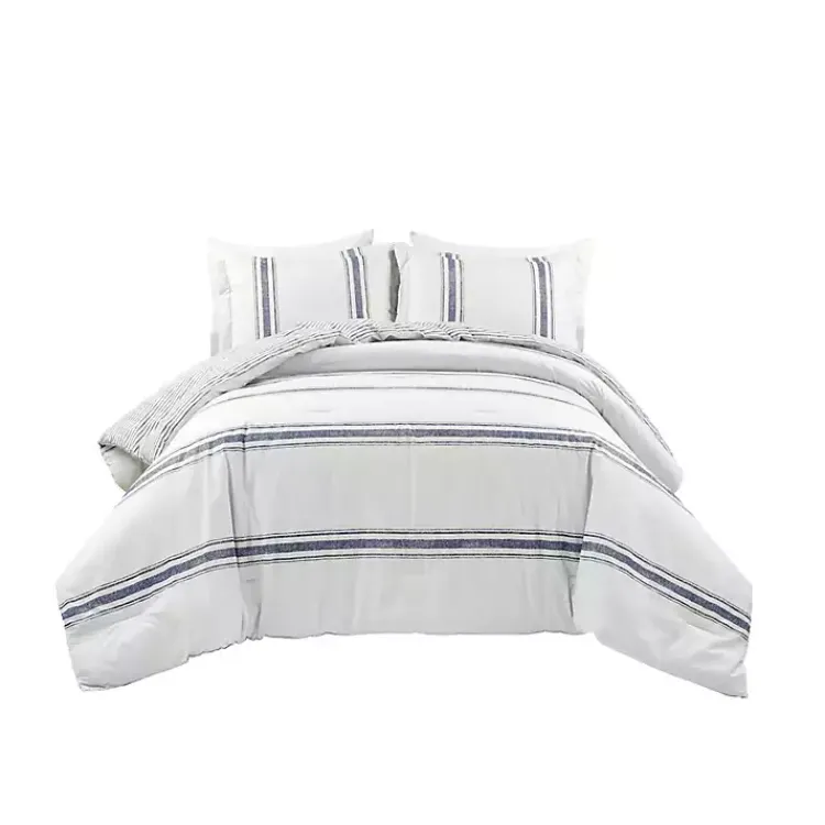 Kirklands Home Navy Stripe 3-pc. King Comforter Set Hot