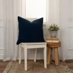Pillows>Kirklands Home Navy Subtle Striped Oversized Pillow Blue