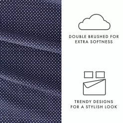 Kirklands Home Navy Tiny Hearts 3-pc. Twin Sheet Set Blue Sale