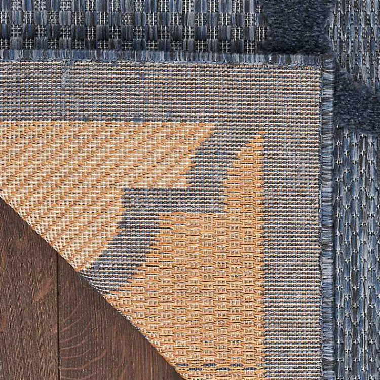 Kirklands Home Navy Trellis Indoor/Outdoor Area Rug, 5x7 Blue Discount