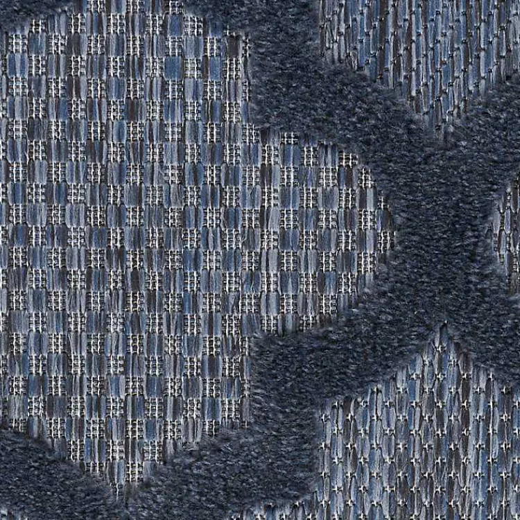 Kirklands Home Navy Trellis Indoor/Outdoor Area Rug, 5x7 Blue Discount