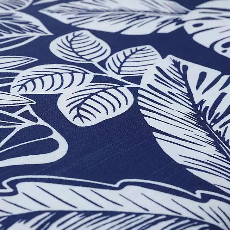 Kirklands Home Navy Tropical Foliage Outdoor Chaise Cushion Outlet