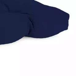 Kirklands Home Navy Tufted Canvas Outdoor Bench Cushion Blue Outlet