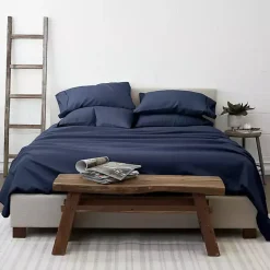 Kirklands Home Navy Ultra Soft 6-pc. California King Sheet Set Blue Outlet