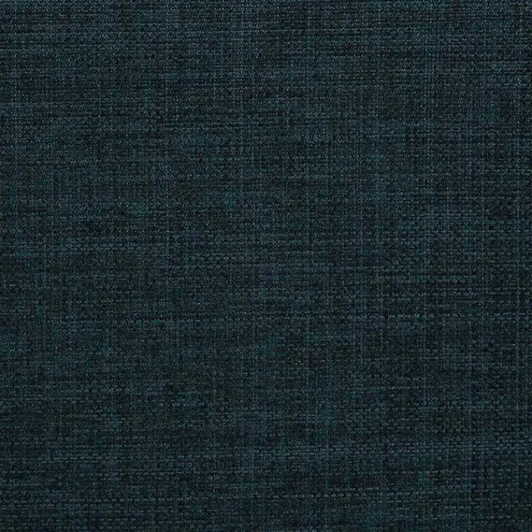 Kirklands Home Navy Upholstered Eliza Round Storage Ottoman Blue Sale