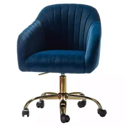 Kirklands Home Navy Velvet Swivel Jacyln Office Chair Blue Online