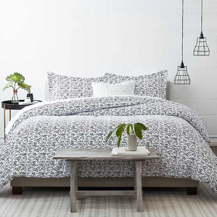 Kirklands Home Navy Vines 3-pc. King Duvet Cover Set Discount