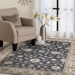 Kirklands Home Navy Vintage Leni Area Rug, 5x7 Blue Outlet