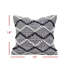 Kirklands Home Navy Waves Outdoor Pillow Clearance