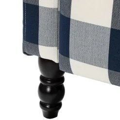Kirklands Home Navy Windowpane Plaid Recliner Online
