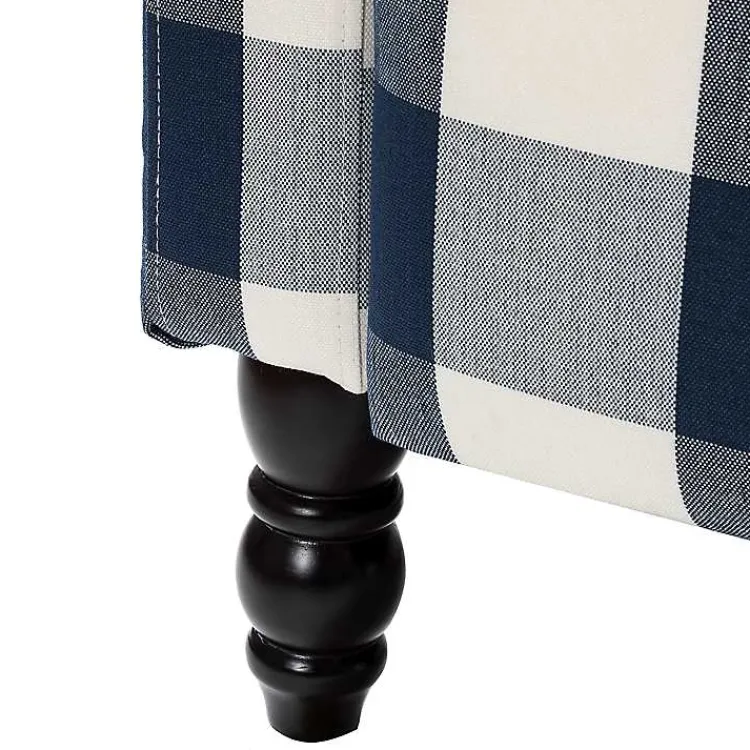 Kirklands Home Navy Windowpane Plaid Recliner Online