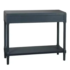 Kirklands Home Navy Wood 2-Drawer Layla Console Table Blue Sale