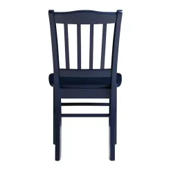 Kirklands Home Navy Wood Shaker Dining Chairs, Set of 2 Blue Online