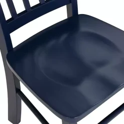 Kirklands Home Navy Wood Shaker Dining Chairs, Set of 2 Blue Online