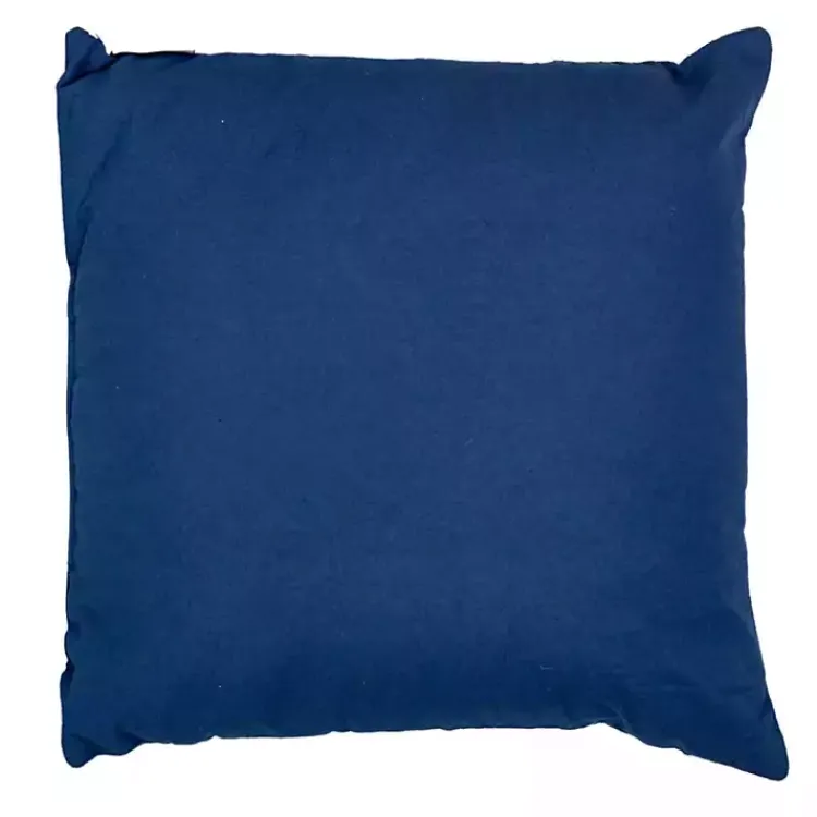 Pillows>Kirklands Home Navy Woven Lines Pillow Blue