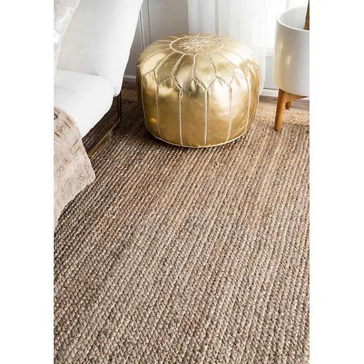 Kirklands Home Neely Jute Hand Woven Area Rug, 8x10 Tan