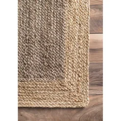 Kirklands Home Neely Jute Hand Woven Area Rug, 8x10 Tan