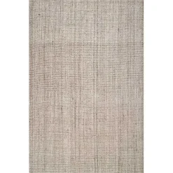 Kirklands Home Neely Solid Jute Area Rug, 5x8 Tan Best