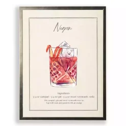 Kirklands Home Negroni Framed Art Print Purple New