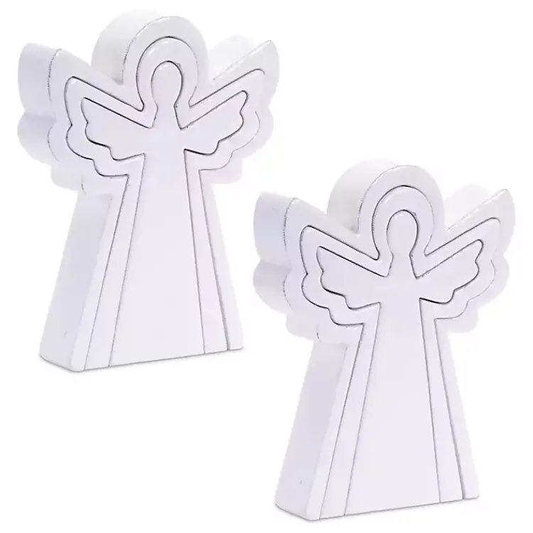 Christmas Decorations>Kirklands Home Nesting Angel Decorations, Set of 2 White
