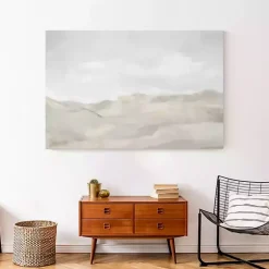 Kirklands Home Neutral Abstract Canvas Art Print, 48x32 in. Gray Online