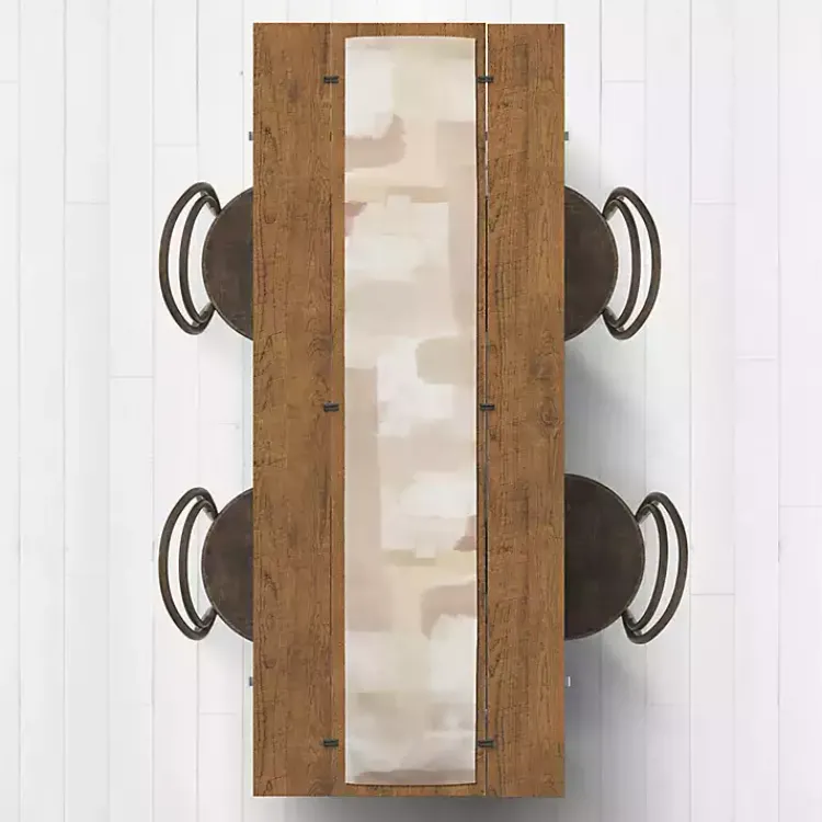Kirklands Home Neutral Abstract Table Runner, 90 in. Tan Sale