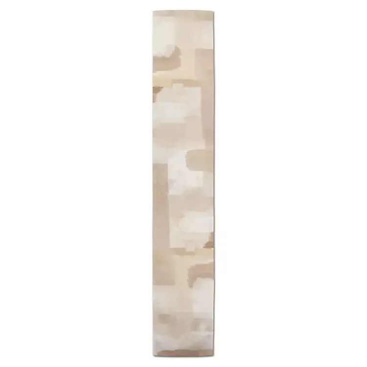Kirklands Home Neutral Abstract Table Runner, 90 in. Tan Sale