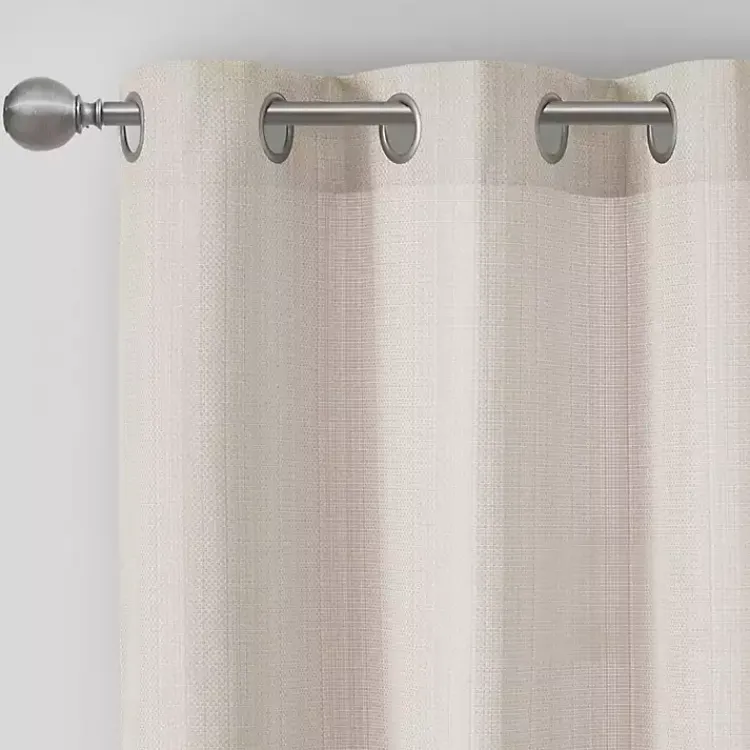 Kirklands Home Neutral Basketweave Curtain Panel Set, 84 in. Tan Online