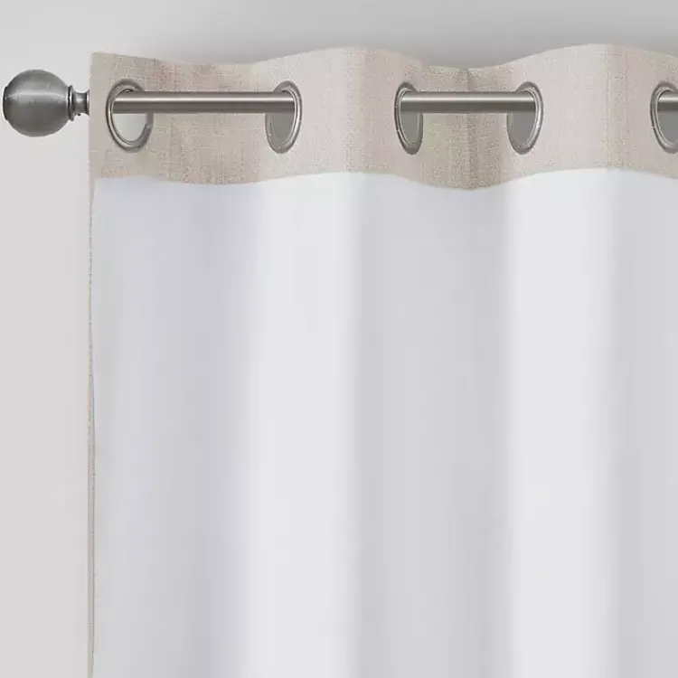 Kirklands Home Neutral Basketweave Curtain Panel Set, 84 in. Tan Online