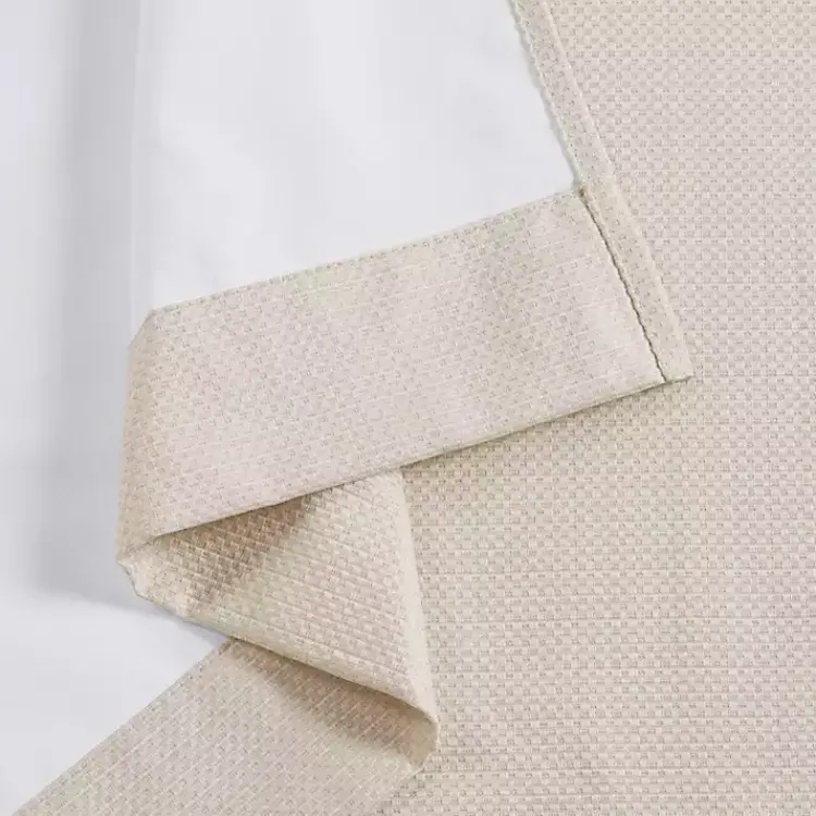 Kirklands Home Neutral Basketweave Curtain Panel Set, 84 in. Tan Online