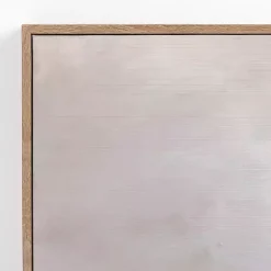 Kirklands Home Neutral Brown Abstract Framed Canvas Art Print Hot