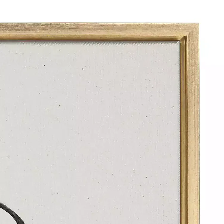 Kirklands Home Neutral Circles Framed Canvas Art Prints, Set of 2 Clearance