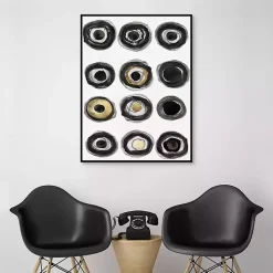 Kirklands Home Neutral Circles Framed Canvas Art Print Best