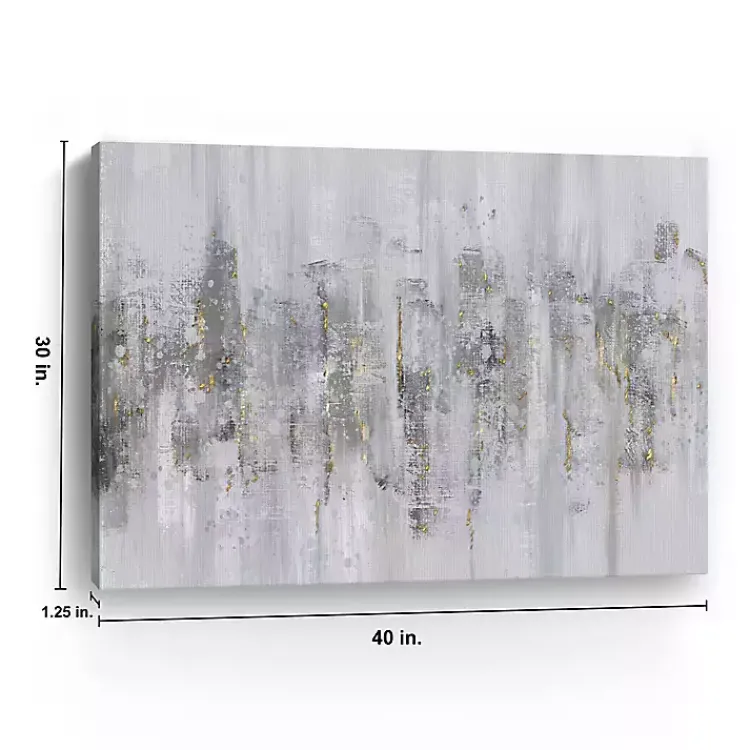 Kirklands Home Neutral Columns Canvas Art Print Gray